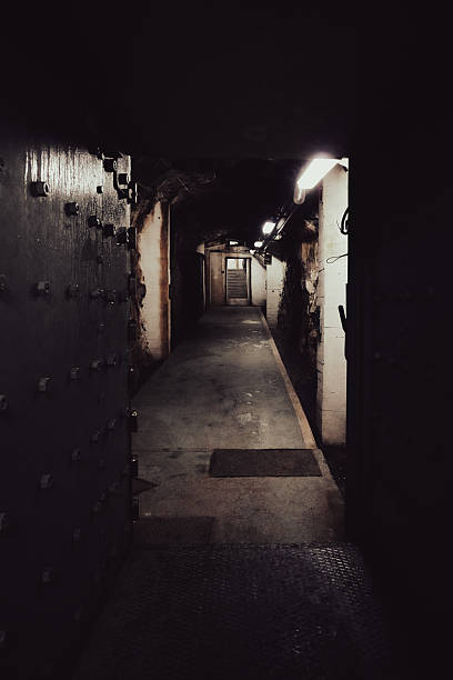 istock Tunnel leading to underground shelter 2240096561