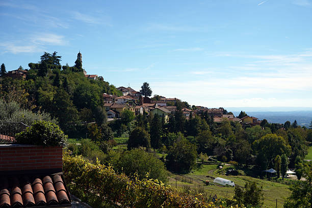 istock winery in the hills near Marmorito in Piemont 2240099721