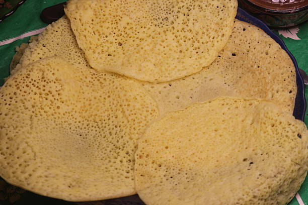 istock Moroccan Baghrir Close Up, Moroccan Pancakes 2240102292