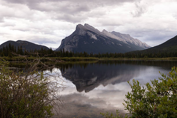 istock Vermillion Lakes Sunset Mountain Reflection in Banff National Park Canada 2240103587