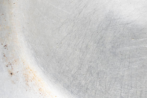 Chrome surface background with vertical grain.Similar images -