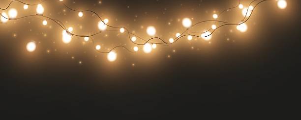 istock Light christmas garland string xmas holiday festive winter bright illumination with glowing bulbs and merry seasonal decoration png. 2240115192