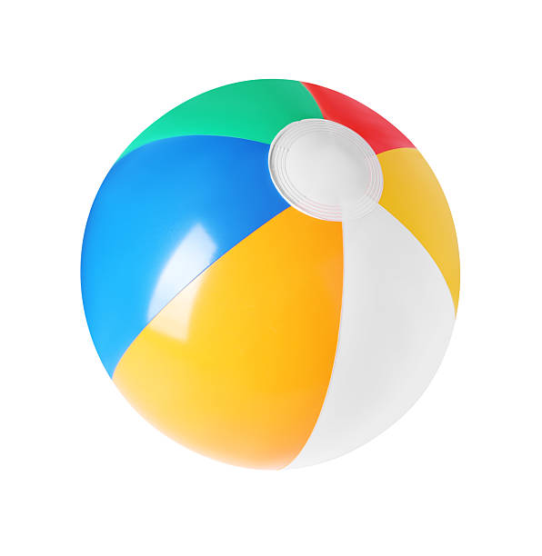 istock One colorful inflatable ball isolated on white 2240118768