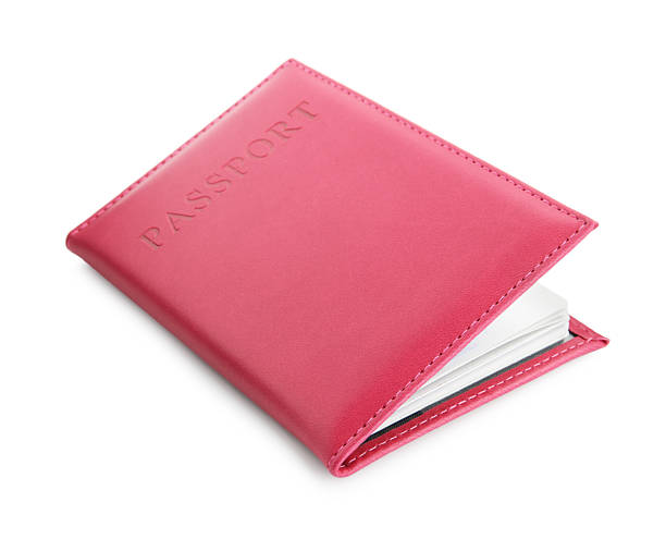 istock Passport in crimson cover isolated on white 2240120815