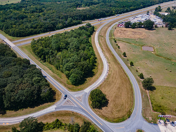 istock Aerial View of Interstate On/Off Ramps 2240125387