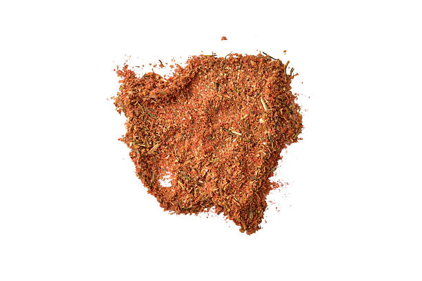 Ground spice for cooking, cardamom isolated on white background.