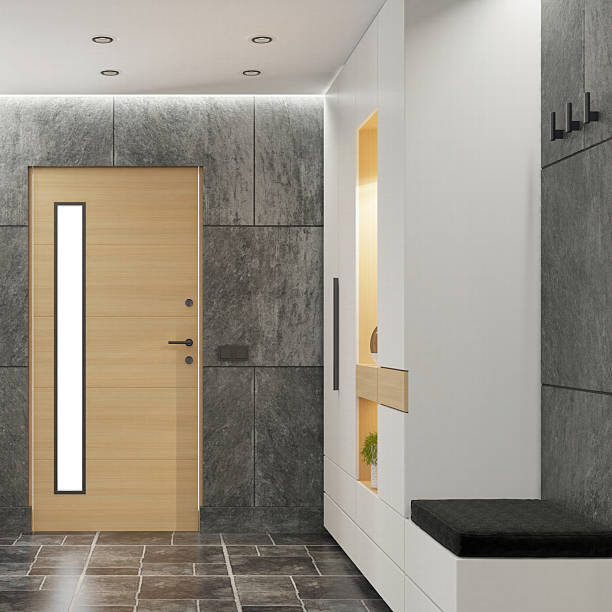 istock Minimalist Entryway with Natural and Industrial Elements 2240131262
