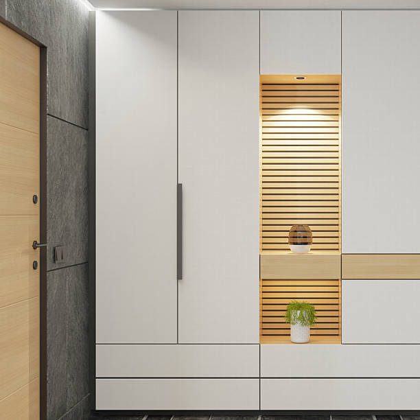 istock Minimalist Entryway with Natural and Industrial Elements 2240131265