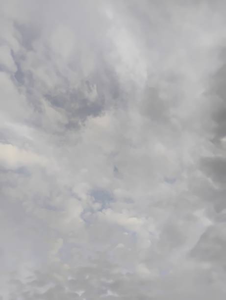 istock Mysterious fog cloud formation visible at the evening sky surface 2240137712