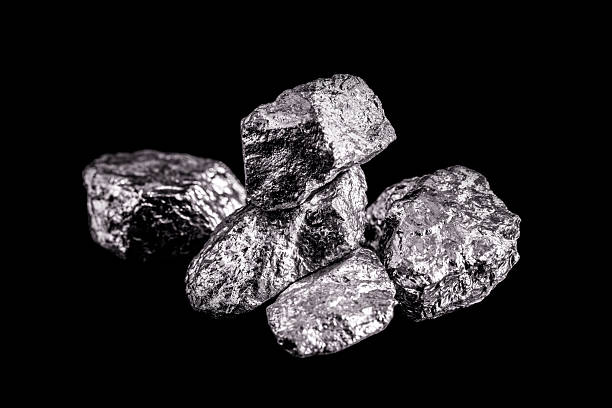 istock Aluminum is a chemical element. Aluminum stone for industrial use. Silver ore. 2240138887