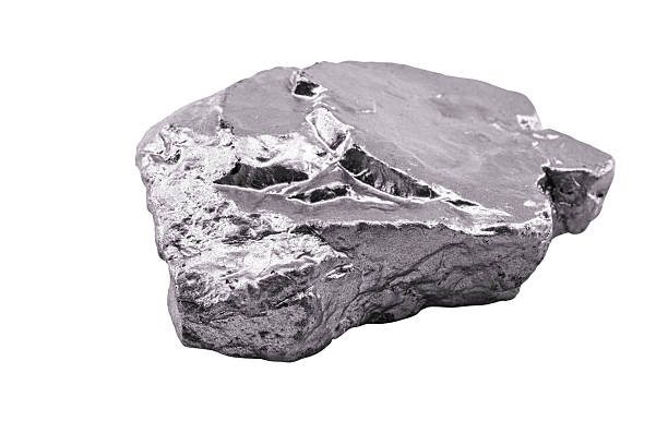 istock Aluminum is a chemical element. Aluminum stone for industrial use. Silver ore. 2240139672