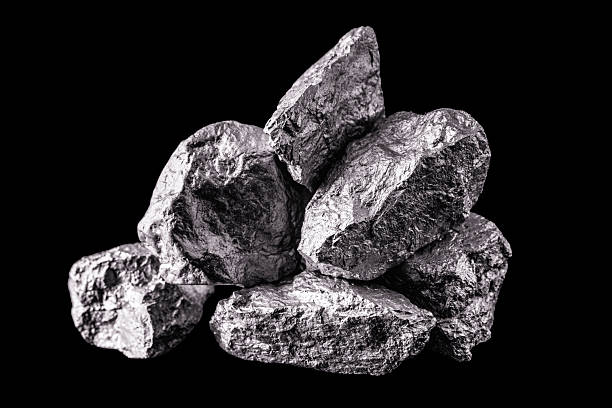 istock Aluminum is a chemical element. Aluminum stone for industrial use. Silver ore. 2240139739