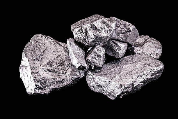 istock Aluminum is a chemical element. Aluminum stone for industrial use. Silver ore. 2240139765