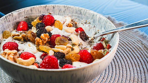 istock Healthy Yogurt Bowl with Berries and Nuts 2240152397
