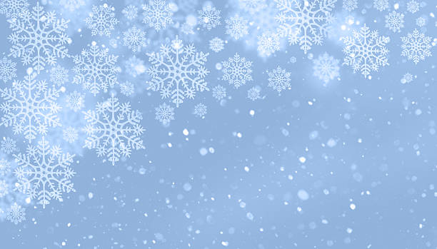 istock Winter blue background with falling snowflake pattern and festive, calm atmosphere for holiday design imagery 2240172131