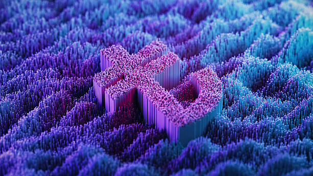 istock Turkish Lira Symbol on abstract digital landscape - Digital Analytics - Blue, Pink - Technology, Big Data, Forecasting. Wave and Grid Pattern. Financial Technology. 2240175945