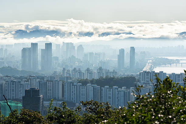 City Seoul and Han River, Korea