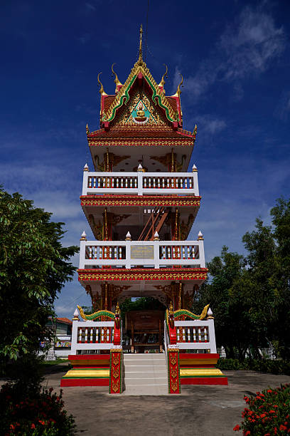 istock Temple bell tower with colourful paintings and carvings 2240192946