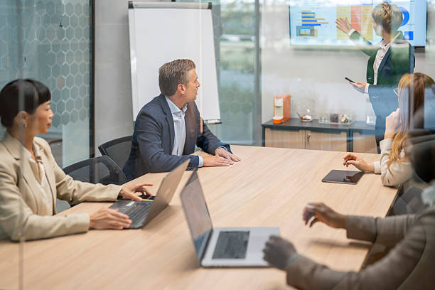 istock Business team attending a presentation in the conference room 2240196317