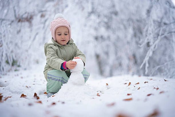 istock Winter Snow Fun. Child Making A Snowman 2240198013