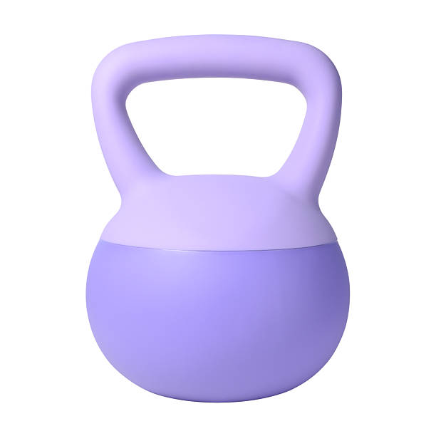 Purple Soft Kettlebell - Isolated on White Background