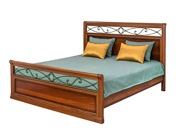 istock Bed design bedroom furniture isolated 2240201583
