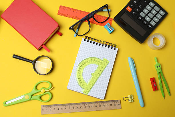 istock children's stationery on the background 2240204767