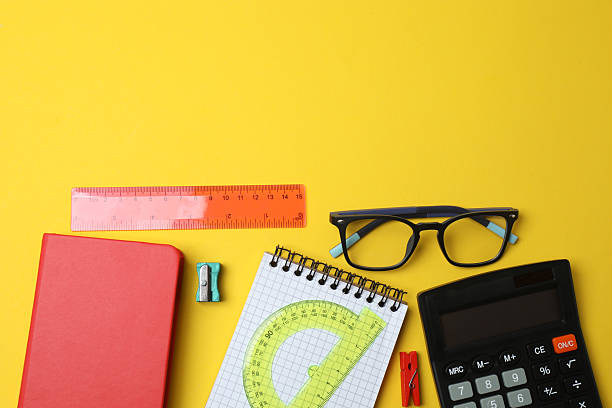 istock children's stationery on the background 2240204770