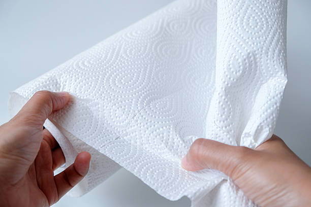 istock Hand tearing kitchen paper towel 2240209002