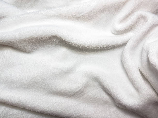 istock Fabric close up, light fabric, cotton, clothing, flat lay, copy space, top view. 2240209158