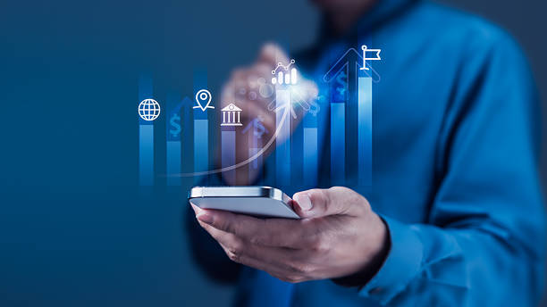 istock Businessman Analyzing Business Growth and Financial Performance on Smartphone 2240211913