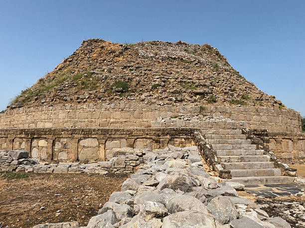 istock Dharmarajika stupa with ancient stairs at Buddhist site Taxila 2240216845