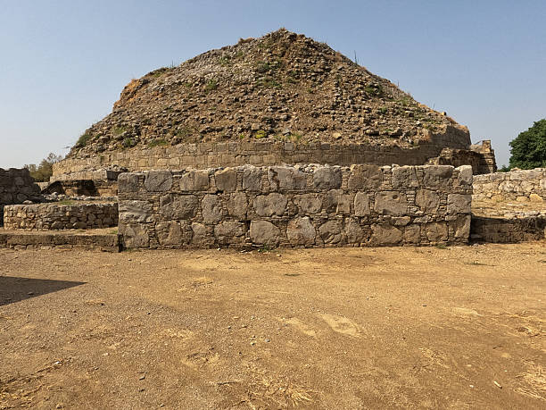 istock Dharmarajika stupa and monastery ruins in Taxila ancient Buddhist complex built during Ashokan period showing sacred heritage 2240216923