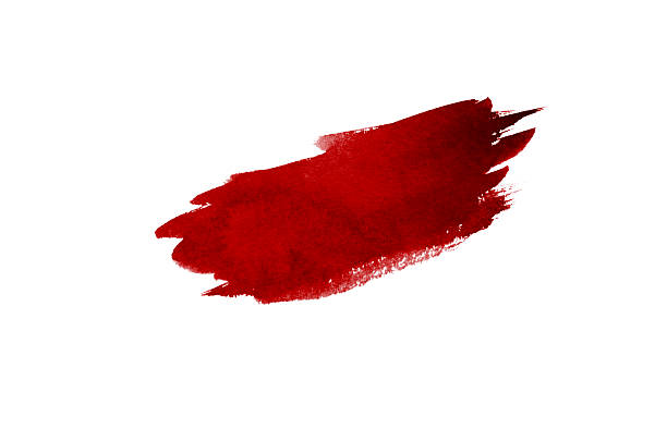 istock Abstract red watercolor background isolated on a white 2240217749
