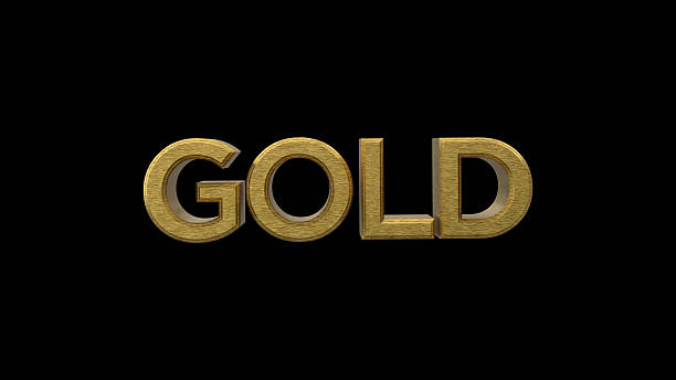 istock GOLD Golden Text on Black Background 2240225229