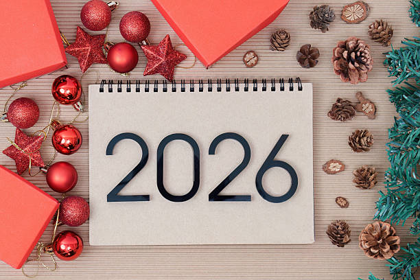 istock Stylish New Year 2026 Celebration with Festive Decor 2240236680