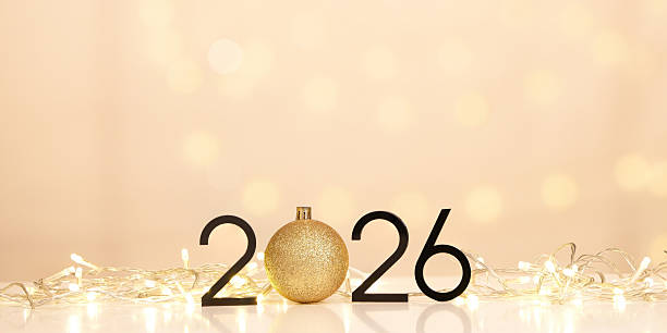 istock Golden Ornament. Elegant decoration for New Year 2026. 2240237018