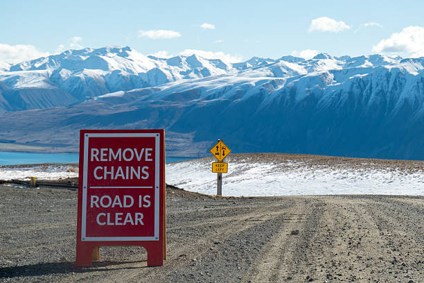 istock Roundhill Ski Area Road Signs 2240248358