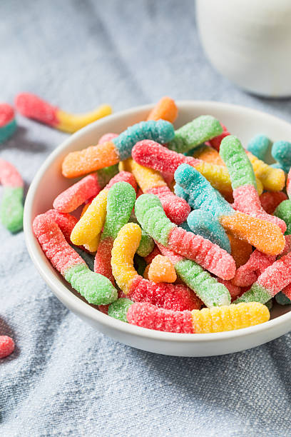 istock Sweet Sugary Sour Gummy Worms 2240251739