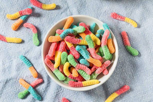 istock Sweet Sugary Sour Gummy Worms 2240251781