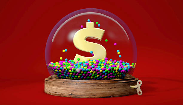istock Funny Dollar Sign in a Snow Globe 2240255292