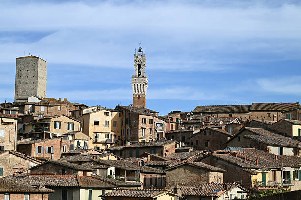 City view on a sightseeing trip in Siena, Tuscany