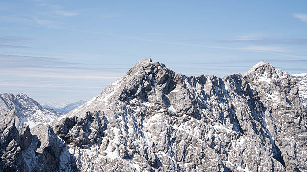 View on the Zugspitze - Germanys highest Mountain. High quality photo