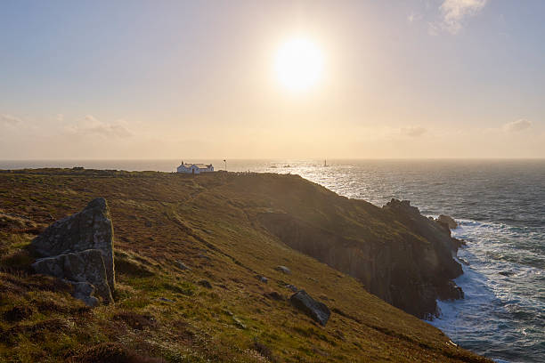 istock Land's End coastline, Cornwall, England, UK during sunset 2240261338