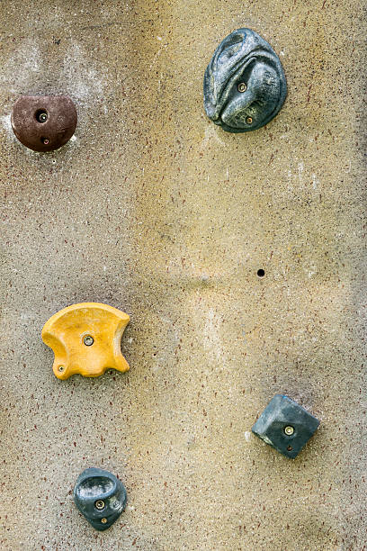 istock Climbing wall holds close-up 2240263691
