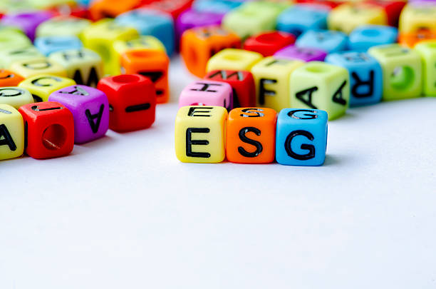 istock ESG text on multicolored cube representing Environmental, Social, and Governance. Conservation concept. 2240265884