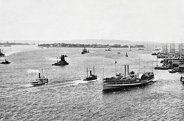 istock New York City, East river, looking south from New York and Brooklyn bridge 2240273025