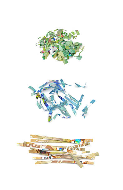 istock Shredded Canadian Currency 2240273273