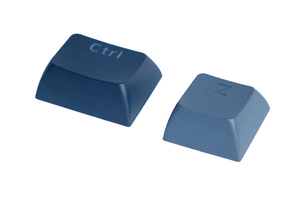 istock Blue Keyboard Keys: Ctrl And Z Keycaps On A Clean White Background 2240279340