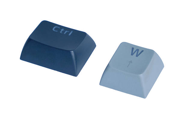 istock Detached Keyboard Keys: Ctrl And W Keycaps For Computer, Tech, Office, And Gaming 2240279351